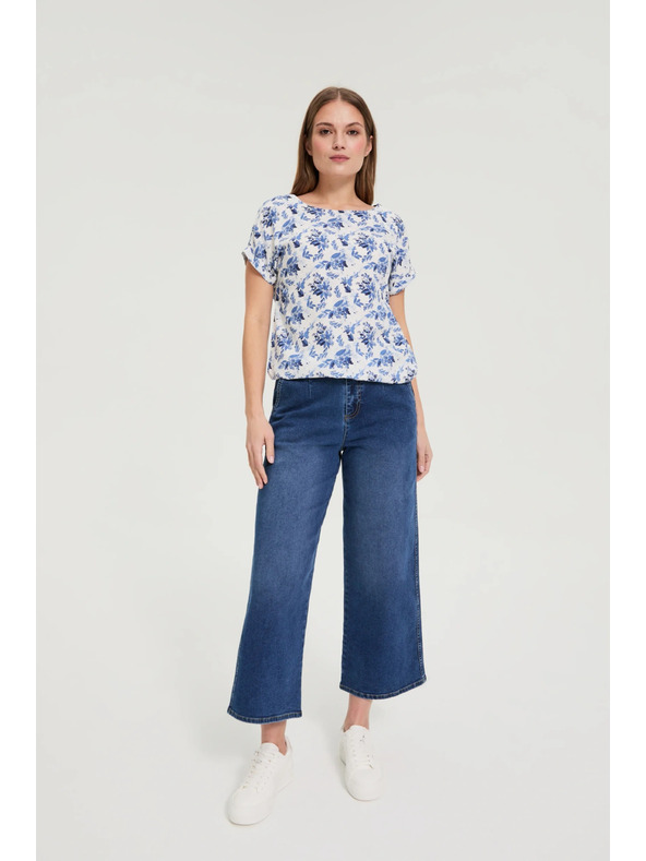 Moodo Вискозна ризи бяла Moodo