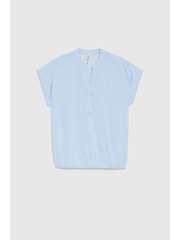 Moodo Светлосиня раирана риза Moodo