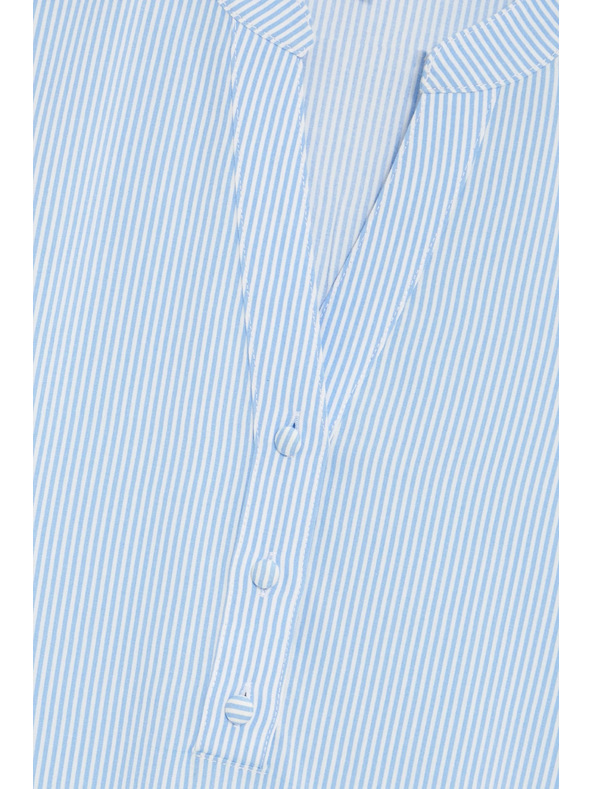 Moodo Светлосиня раирана риза Moodo