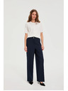 Moodo Панталони със широки крачоли тъмно сини Moodo