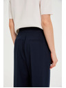 Moodo Панталони със широки крачоли тъмно сини Moodo