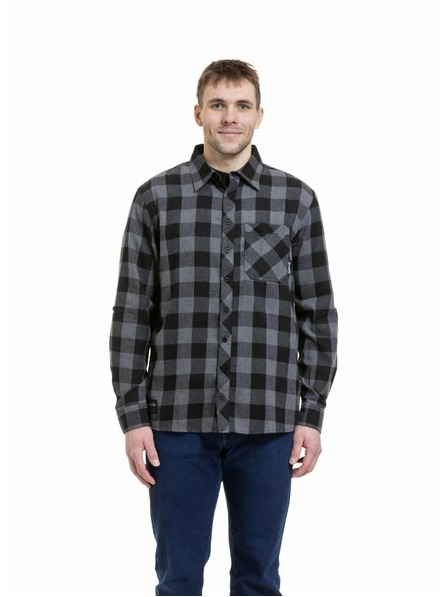 Meatfly Meatfly мъжка риза Kurt Black / Gray