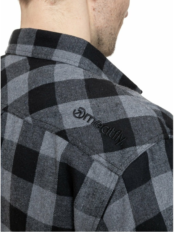 Meatfly Meatfly мъжка риза Kurt Black / Gray
