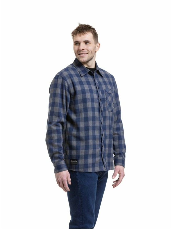 Meatfly Meatfly мъжка риза Kurt Blue / Gray