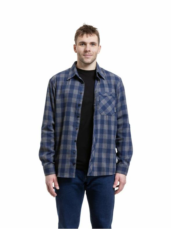 Meatfly Meatfly мъжка риза Kurt Blue / Gray