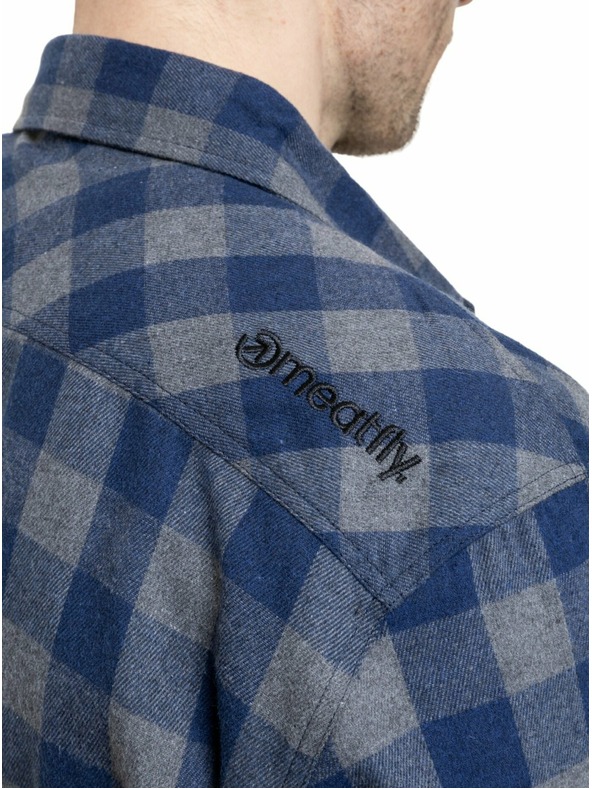 Meatfly Meatfly мъжка риза Kurt Blue / Gray