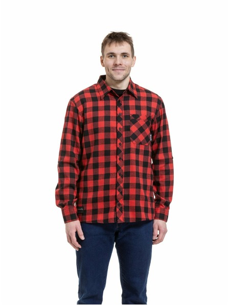 Meatfly Meatfly мъжка риза Kurt Black / Red