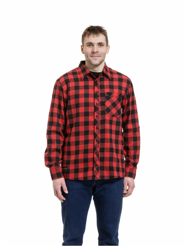 Meatfly Meatfly мъжка риза Kurt Black / Red