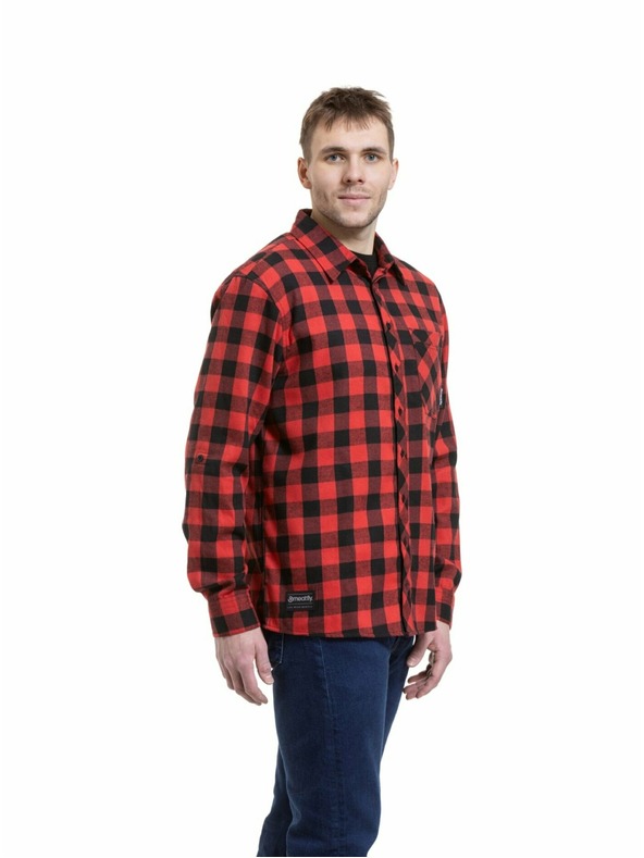 Meatfly Meatfly мъжка риза Kurt Black / Red