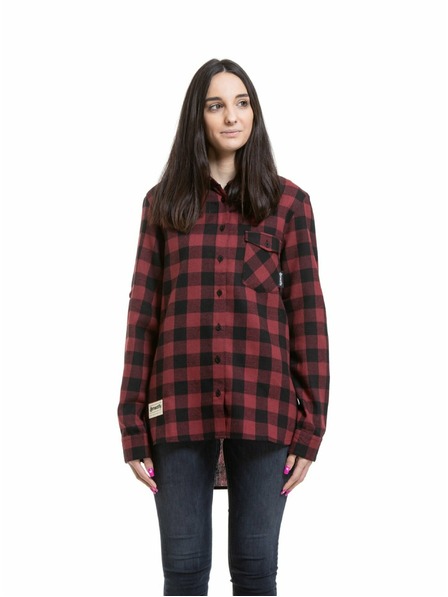 Meatfly Meatfly дамска риза Courtney Black / Bordo