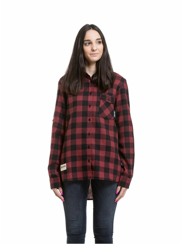 Meatfly Meatfly дамска риза Courtney Black / Bordo