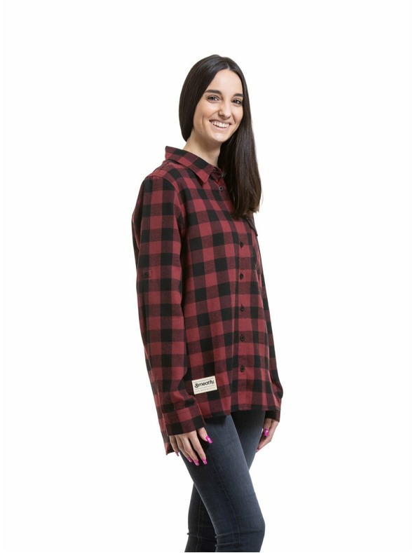 Meatfly Meatfly дамска риза Courtney Black / Bordo