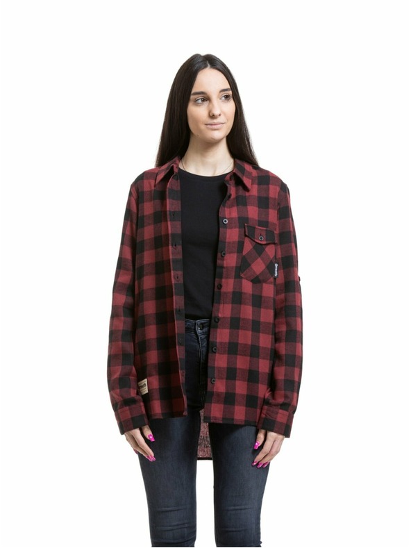 Meatfly Meatfly дамска риза Courtney Black / Bordo