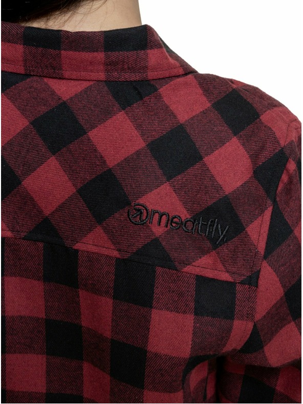 Meatfly Meatfly дамска риза Courtney Black / Bordo