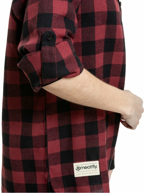 Meatfly Meatfly дамска риза Courtney Black / Bordo