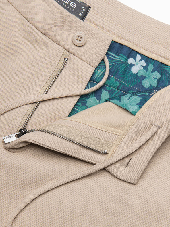 Ombre Clothing Бежови мъжки къси панталони Ombre Clothing