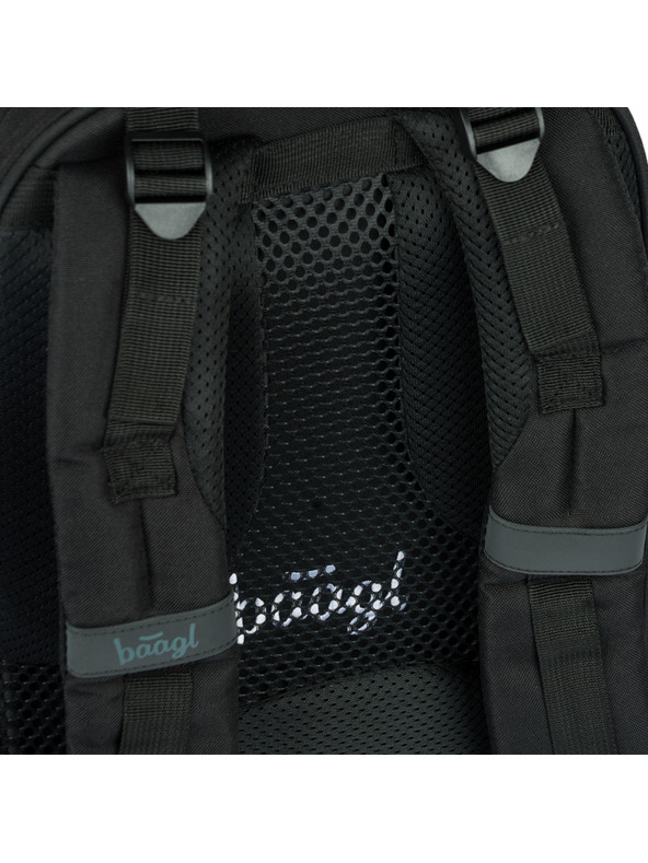 BAAGL  Сива ученическа раница Baagl Skate Darkness