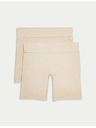Marks & Spencer Шорти с противоизтъркваща защита, 2 бр. Marks & Spencer бежови