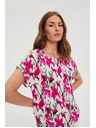 Moodo Риза с къс ръкав фуксия Moodo