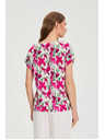 Moodo Риза с къс ръкав фуксия Moodo