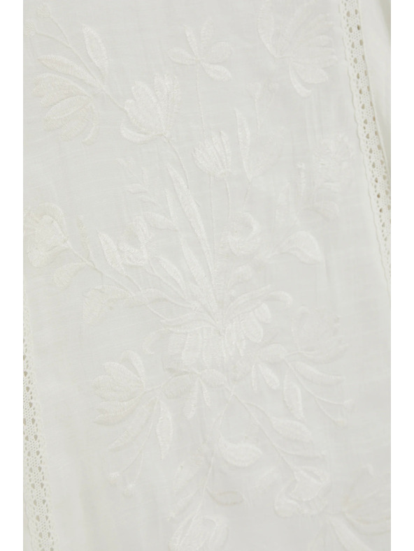 Moodo Риза с волани бяла Moodo