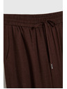 Moodo Гладки панталони кафяви Moodo