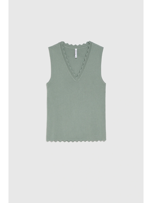 Moodo Гладък оливен топ Moodo