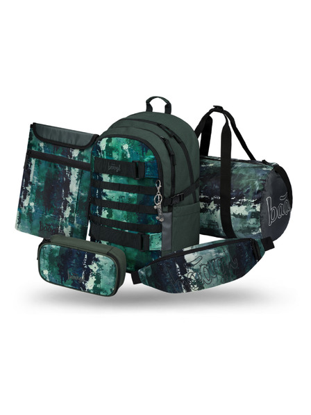 BAAGL  BAAGL SET 5 Skate Forest: раница, пенал, спортна торба, поясна торба, калъф за лаптоп