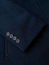 Ombre Clothing Мъжко приталено структурирано палто с висок яка - тъмно синьо V2 OM-COWC-0136 Ombre Clothing