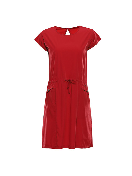 ALPINE PRO Дамска летна рокля от бързосъхнещ материал ALPINE PRO ASEDA cardinal