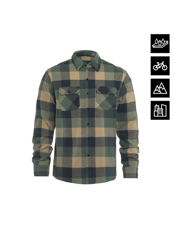 Horsefeathers Водоотблъскваща техническа риза Dough - айсберг