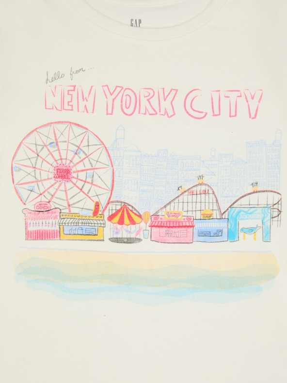 GAP Бебешка тениска с щампа Gap