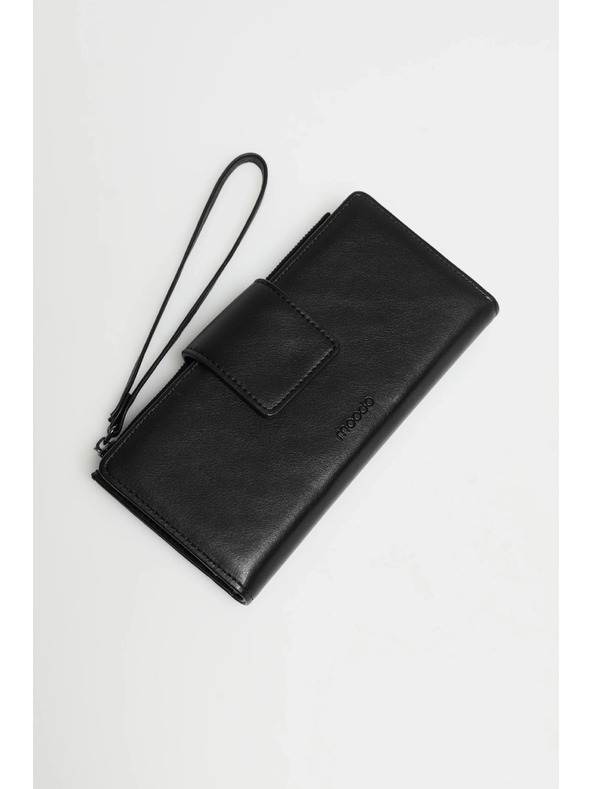 Moodo Голям портфейл черен Moodo