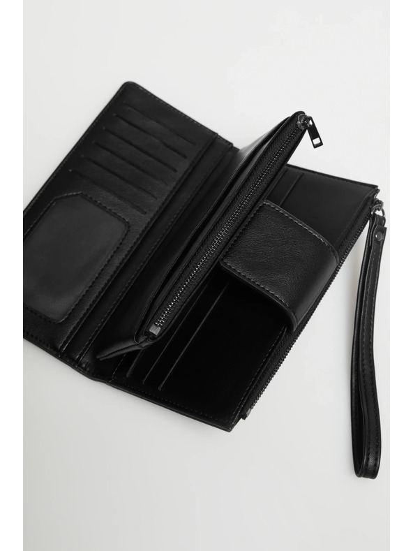 Moodo Голям портфейл черен Moodo