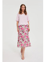 Moodo Принтирана миди пола бежова Moodo
