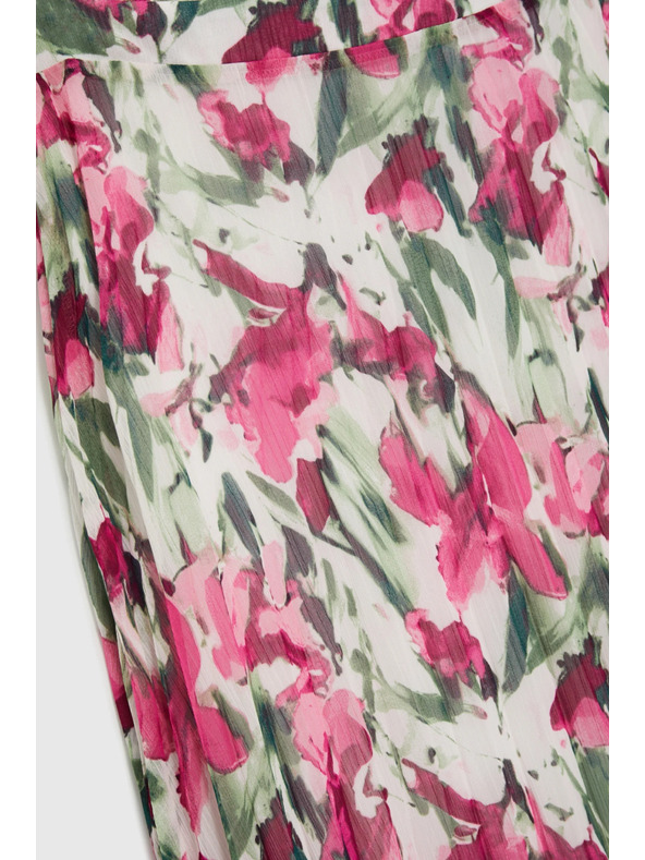 Moodo Принтирана миди пола бежова Moodo