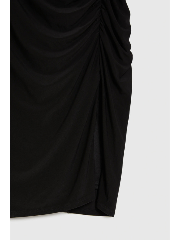 Moodo Прилепнати рокля със набори черна Moodo