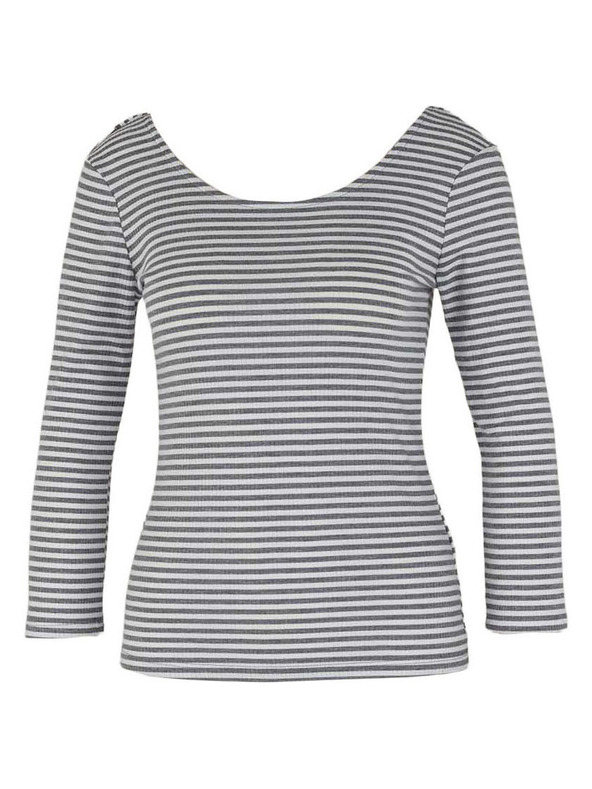 CAMAIEU Раирана тениска с дълъг ръкав CAMAIEU