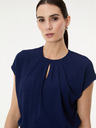 Orsay Тъмносиня дамска тениска с къс ръкав ORSAY