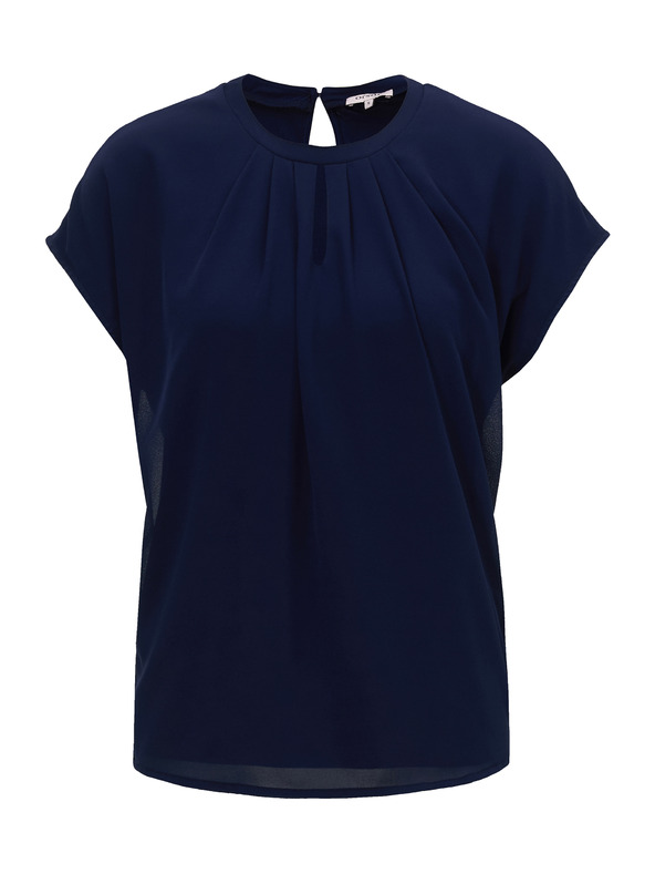 Orsay Тъмносиня дамска тениска с къс ръкав ORSAY
