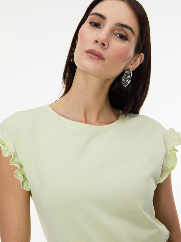 Orsay Светлозелена дамска тениска с къс ръкав ORSAY
