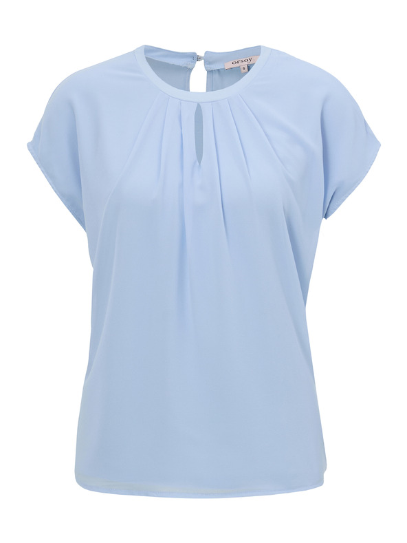 Orsay Светлосиня дамска тениска с къс ръкав ORSAY