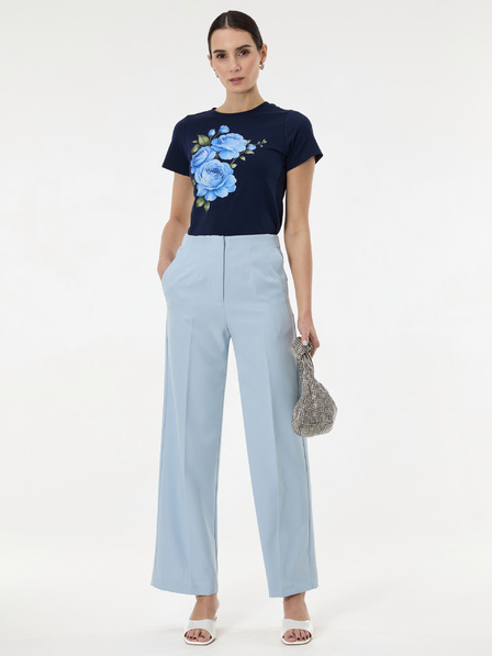 Orsay Тъмносиня дамска тениска с принт ORSAY