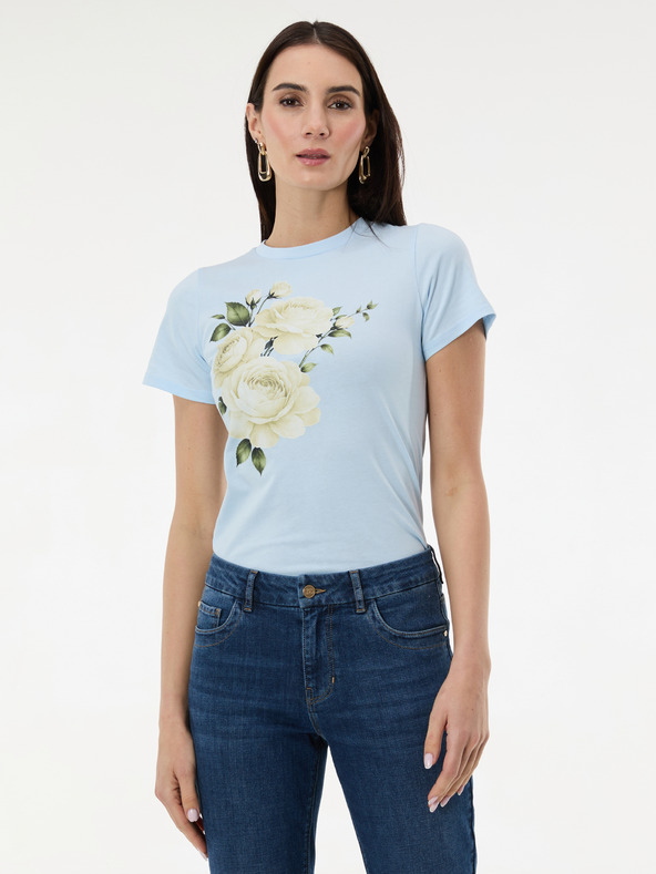 Orsay Светлосиня дамска тениска с принт ORSAY