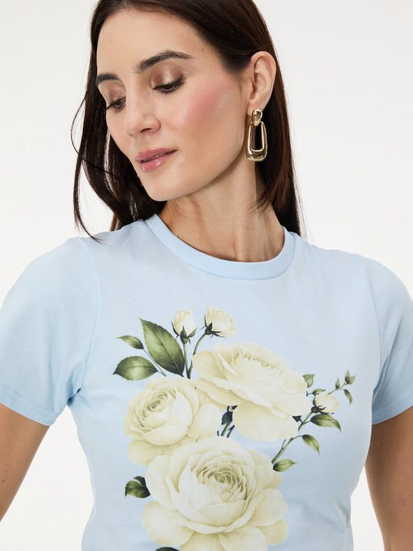 Orsay Светлосиня дамска тениска с принт ORSAY