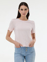 Orsay Розова дамска тениска с къс ръкав ORSAY