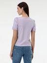 Orsay Светловиолетова дамска тениска с къс ръкав ORSAY