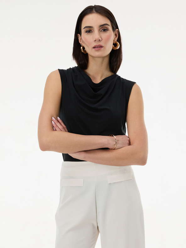 Orsay Черна дамска тениска без ръкави ORSAY