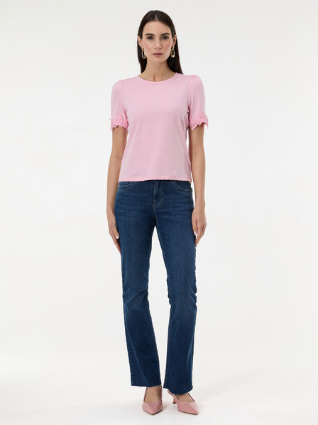 Orsay Светлорозова дамска тениска с къс ръкав ORSAY