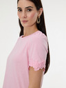 Orsay Светлорозова дамска тениска с къс ръкав ORSAY